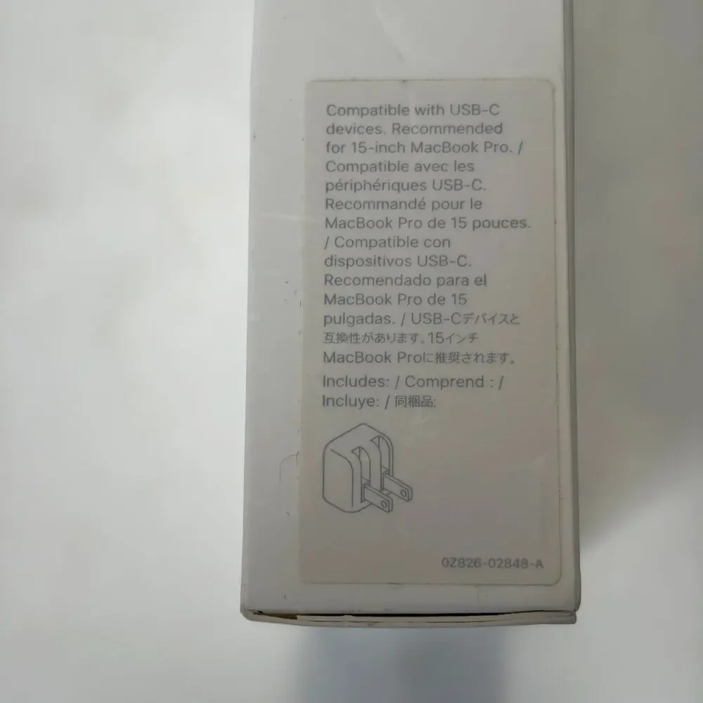 Apple 87W USB-C Power Adapter A1719 MNF82LL/A Genuine OEM Open Box